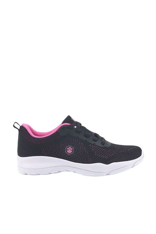 Agatha active laced black woman comfort shoes