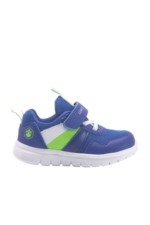 1 velcro and elastic lace blue boy basic casual boots