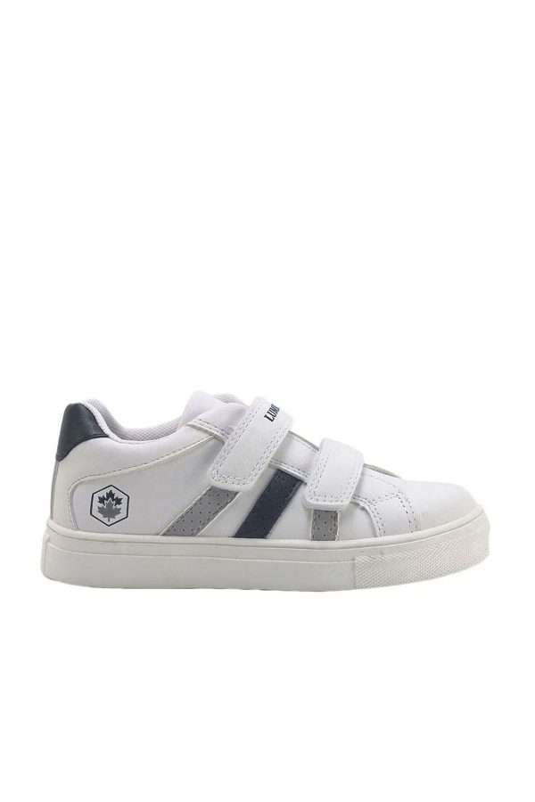 Sneaker 2 velcro white boy basic casual boots