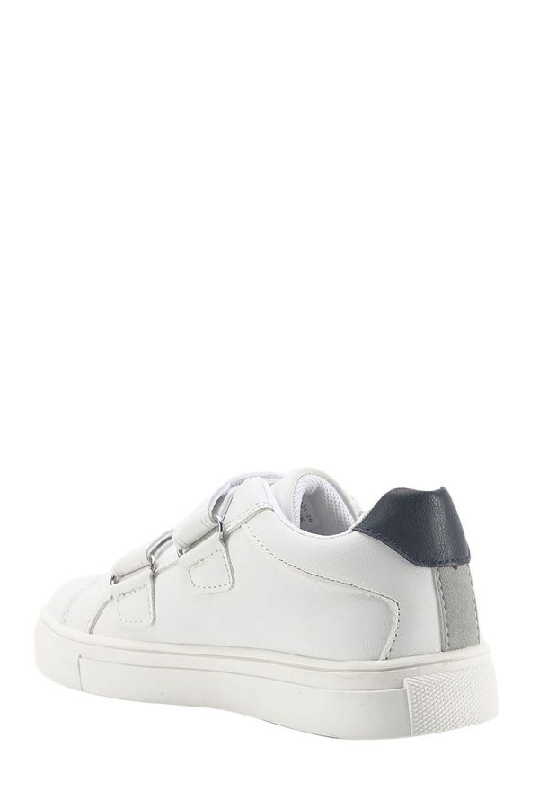 Sneaker 2 velcro white boy basic casual boots - Image 3
