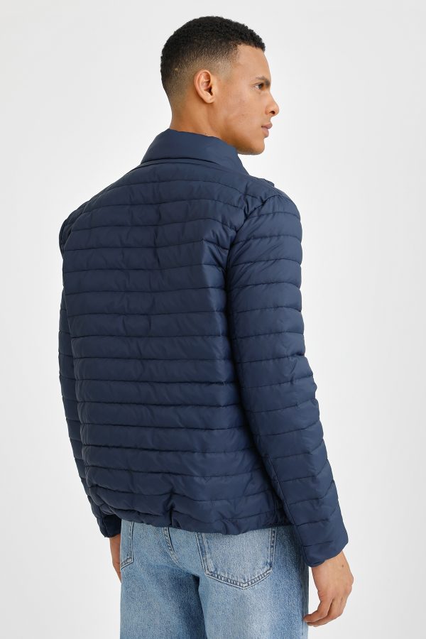Light padded jacket navy blue man jacket - Image 4