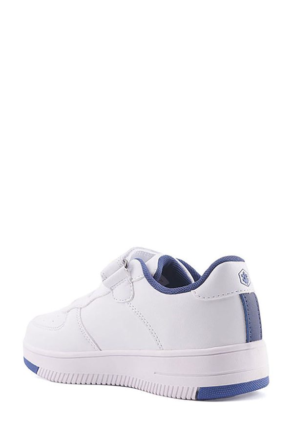 1 velcro and elastic lace white boy basic casual boots - Image 3