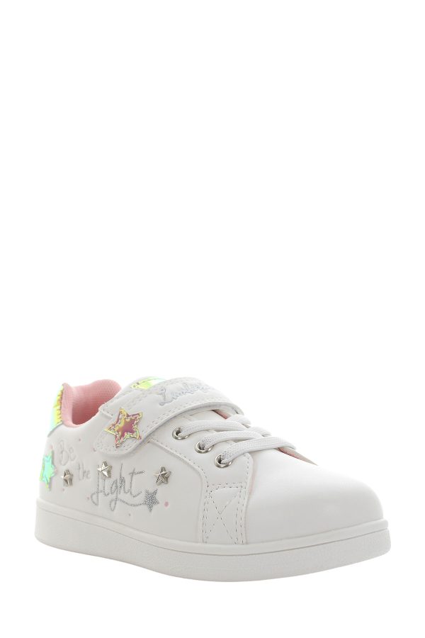 1 velcro and elastic lace white girl basic casual boots - Image 2