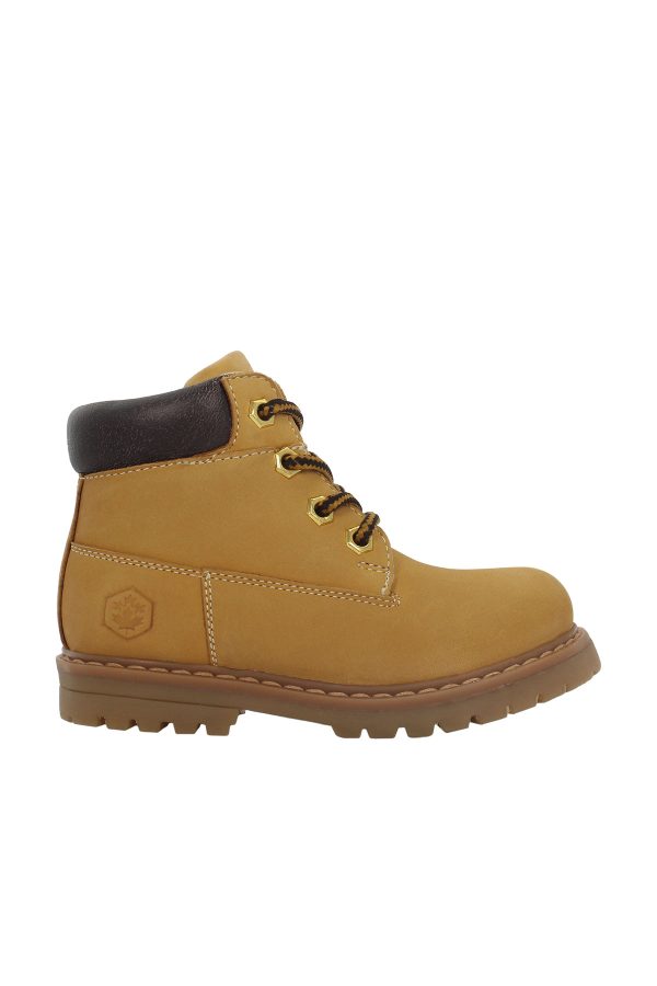 Ankle boot lace up yellow boy 776