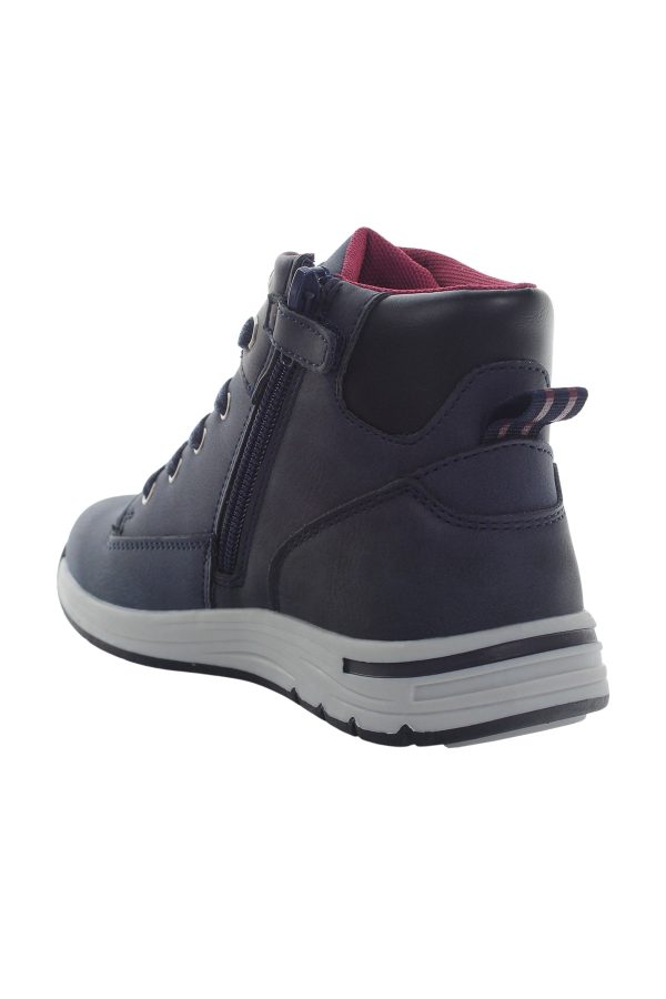 Ankle boot lace up navy blue boy 776 - Image 3