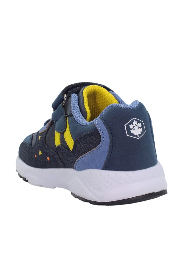 1 velcro and elastic lace navy blue boy sneaker - Image 3