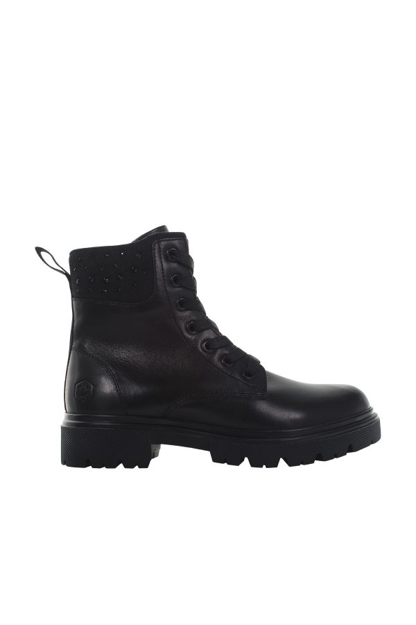 Ankle boot lace up with w black girl 776